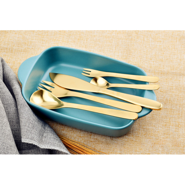 Brushed matte frosted knife and fork 54