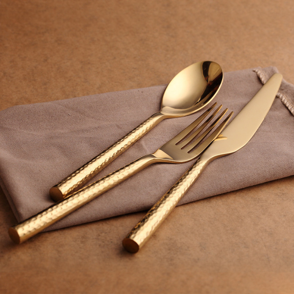 Classic Hammered Round Handle Cutlery 76