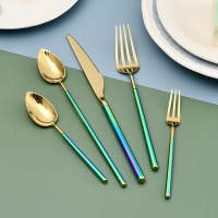 household color gold knife and fork spoon 40