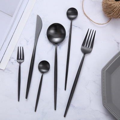 Matte All Black Dinnerware 39