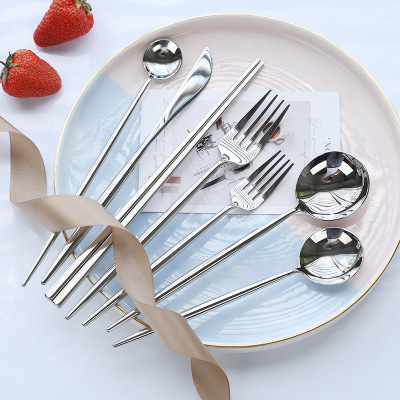 Mirror Stainless Steel Western Tableware 19