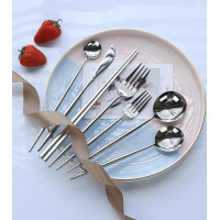 Mirror Stainless Steel Western Tableware 19