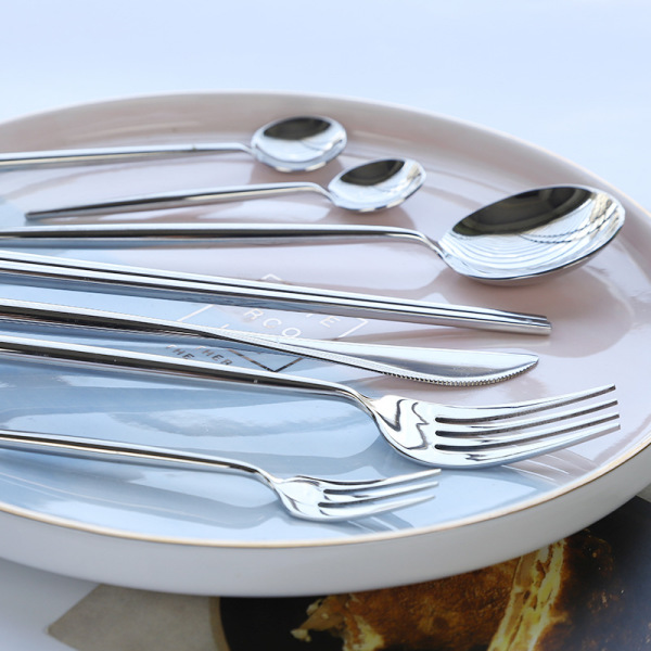 Mirror Stainless Steel Western Tableware 19