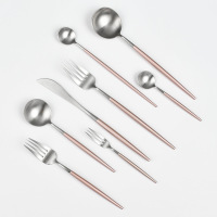 Pink 304 Stainless Steel Knife Fork Spoon 27