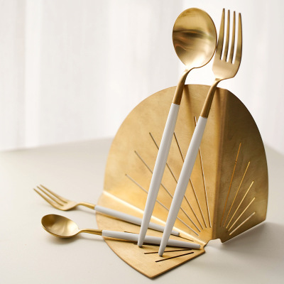 Platinum three-piece knife, fork and spoon set 22