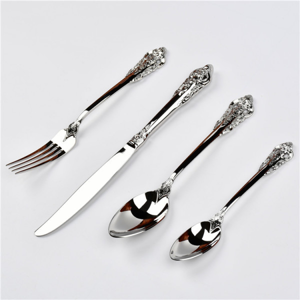 Silver Engraved Knife Fork Spoon 63