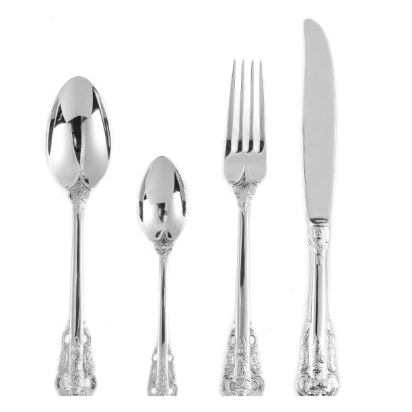 Silver Engraved Knife Fork Spoon 63